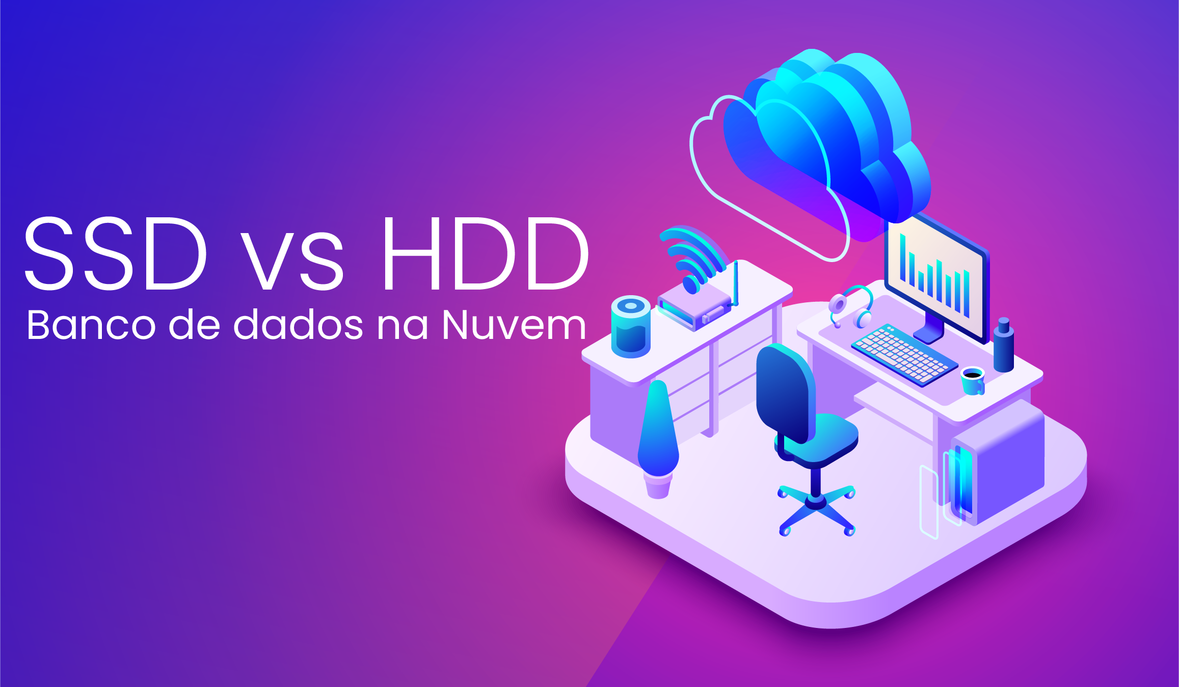SSD vs. HDD na Nuvem para Bancos de Dados: o que os IOPS realmente significam para o custo